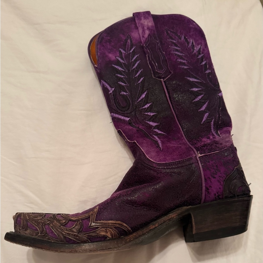 Lucchese Purple Boots